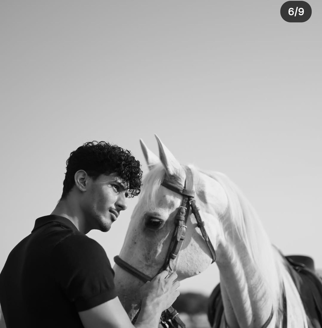 Abdul Ahad with his horse